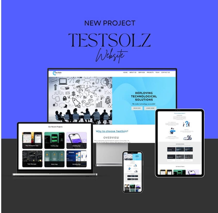 Testolz - Software Company Website